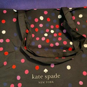 Kate Spade Polka Dot Tote Travel Shopping Beach Ecco Bag